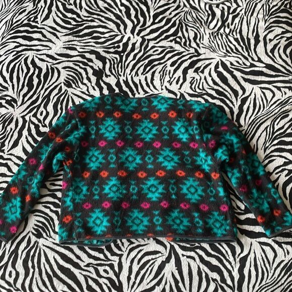 David Wayne’s women vintage fleece cardigan jersey open button cardigan 80s 90s - Picture 3 of 10